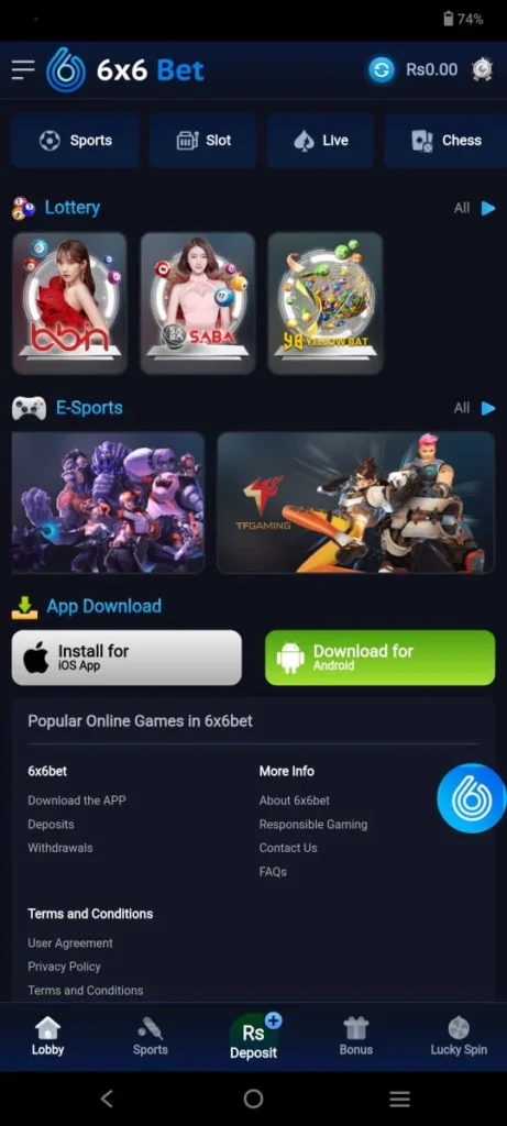 Download 6x6bet