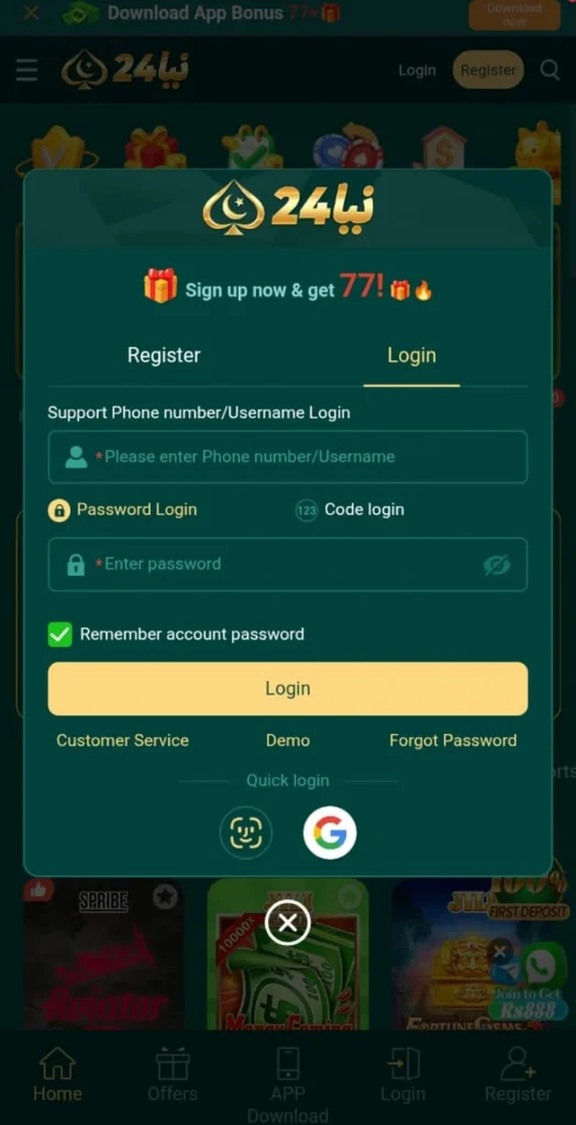 Naya24 Game Login