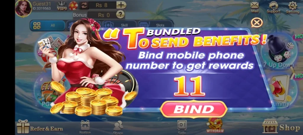 3patti mines bind phone