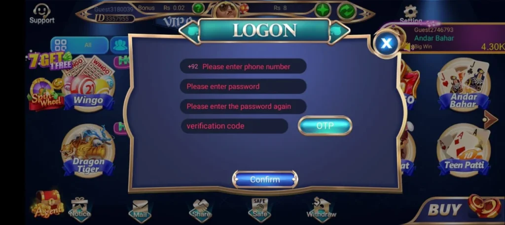 3card happy register