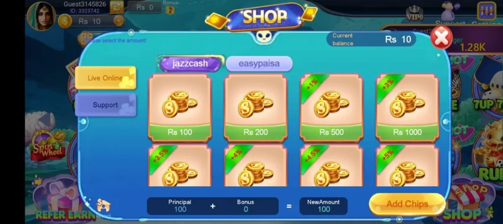 3patti domino coins shop