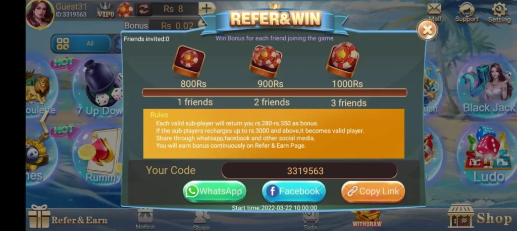 3patti mimes refer win
