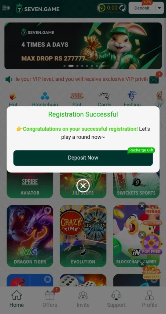 7SEVEN GAME DEPOSIT NOW