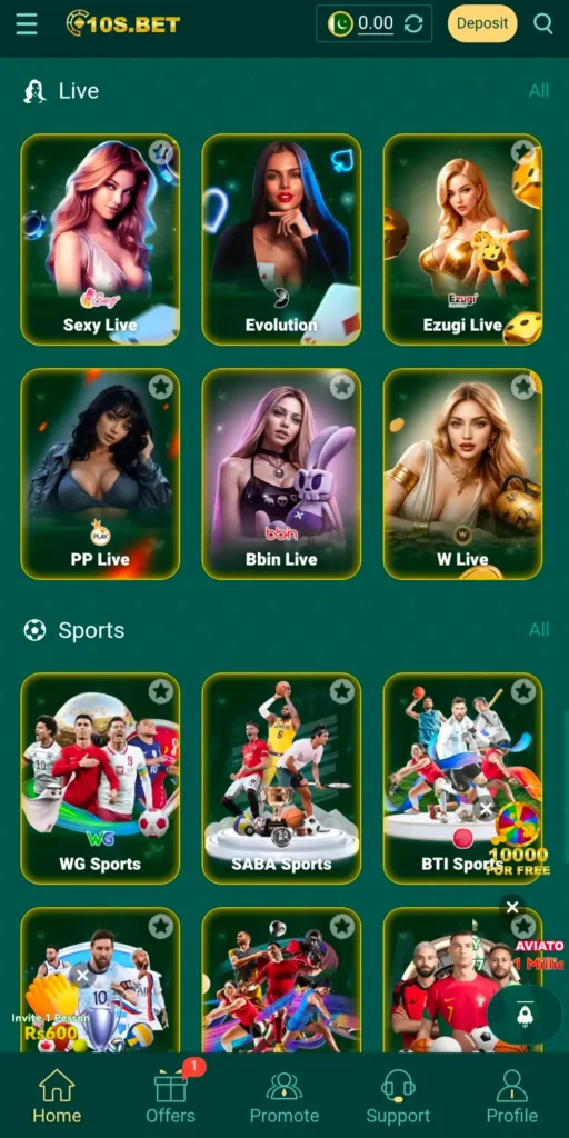 10sbet game