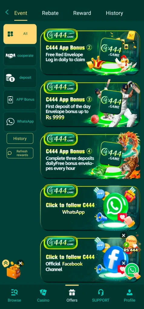 Browse, Casino, offers