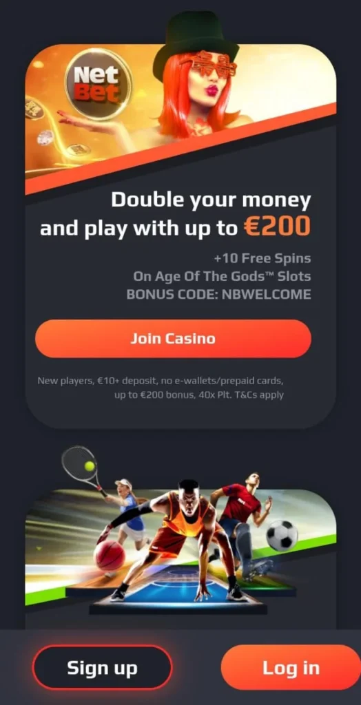 NetBet join casino