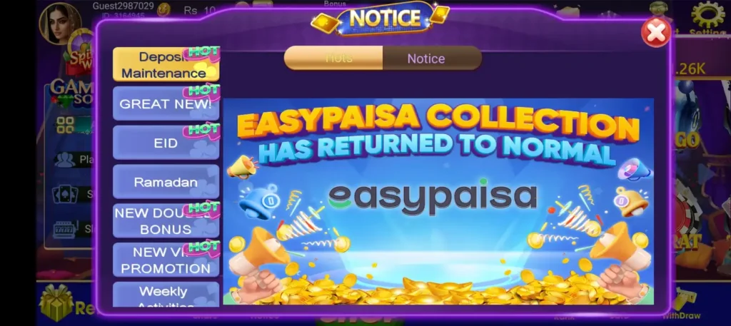 3Card MegaSpin Official Gameplay Interface