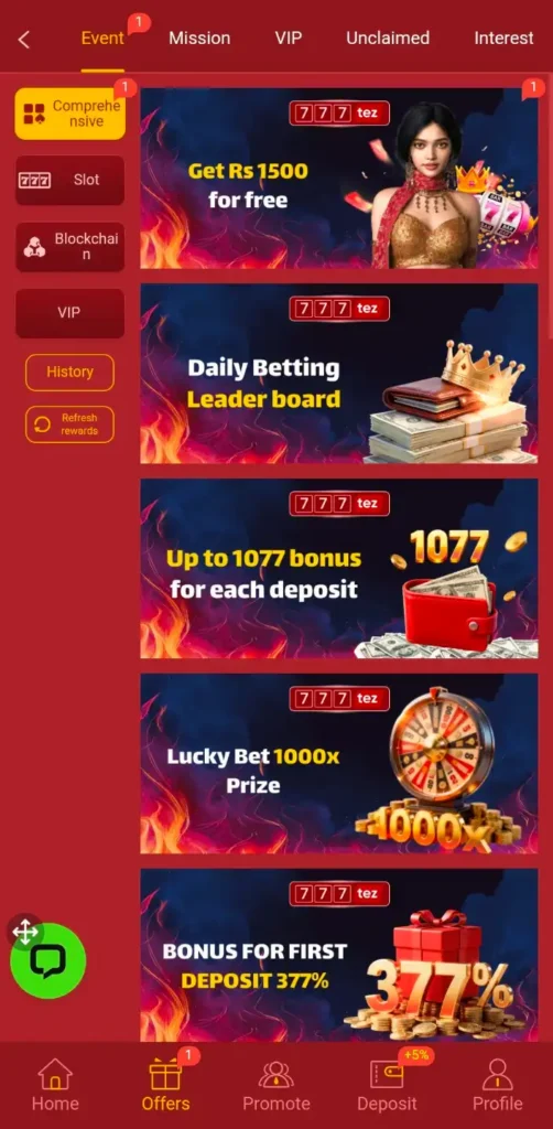 777 taz events