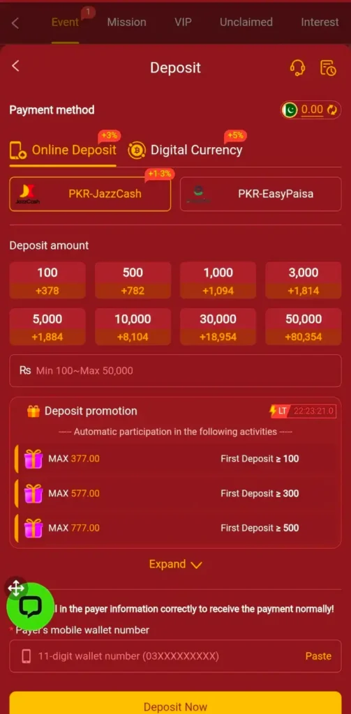 777 tez deposit