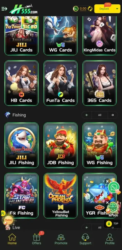 H555 game