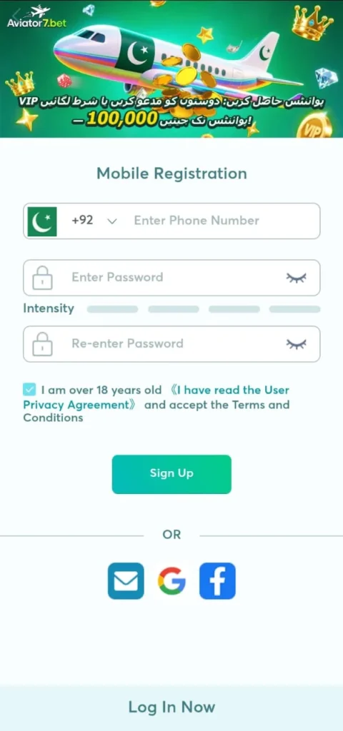 aviator7 bet mobile registration