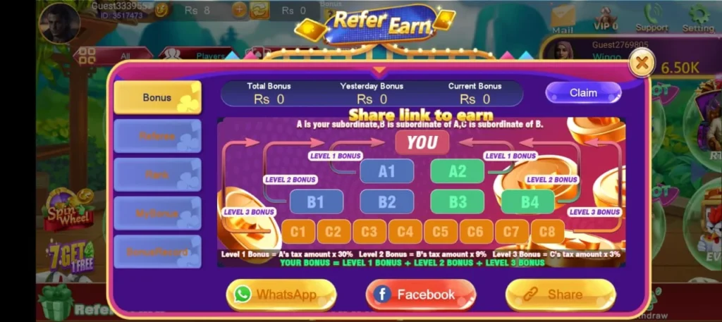 Online 777 refer and earn