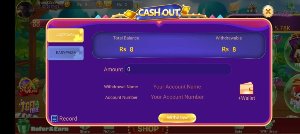 online777 game cashout