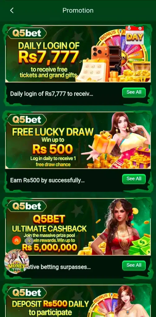 Q5Bet Game Promotions