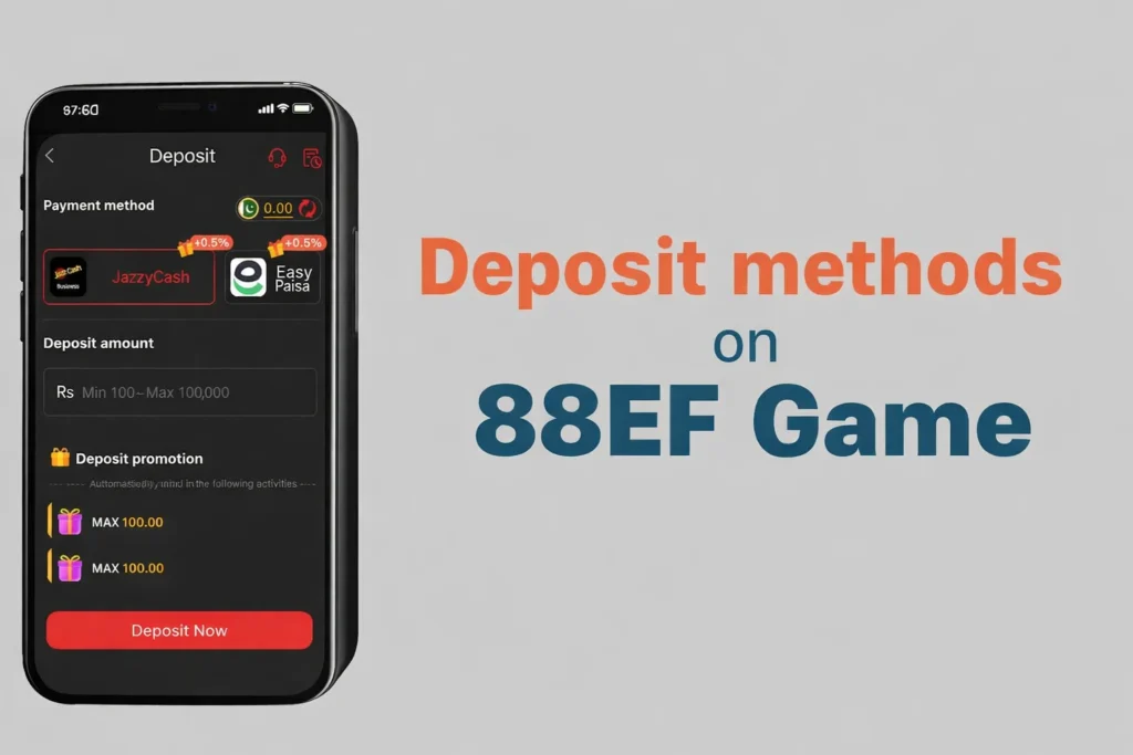 88ef-game-deposit-methods