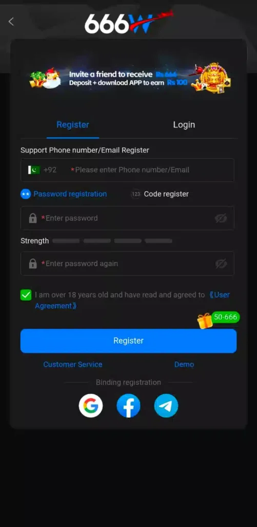 666W Game Register Method 