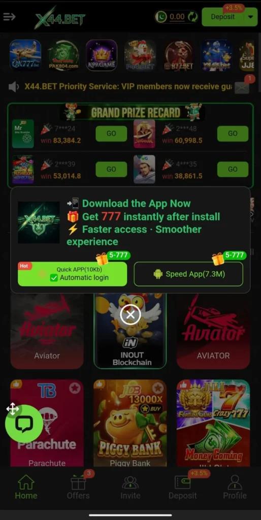 x44bet game download