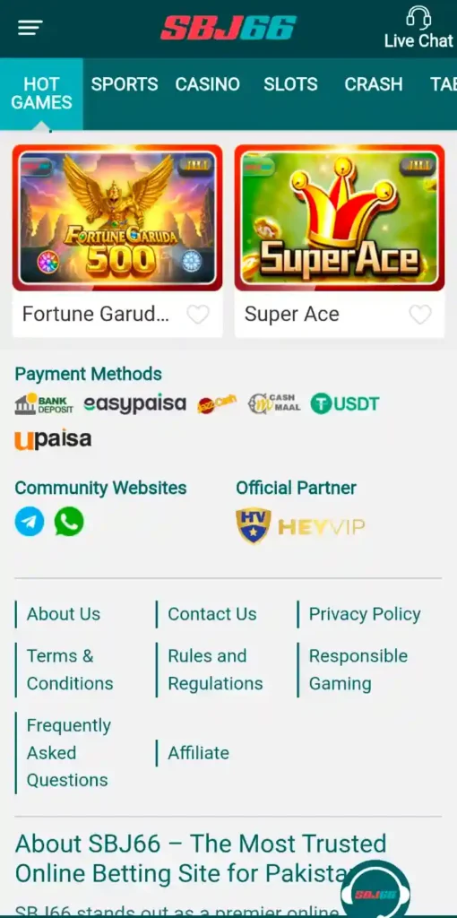 SBJ66 Game Hot Gamez